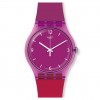 CHERRYBERRY Swatch New Gent watch purple dial bicolor strap SUOV104