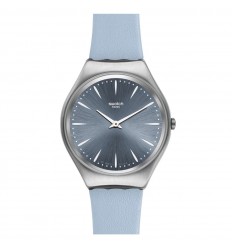 Swatch Skin Irony watch SKINDREAM blue colour leather strap SYXS118