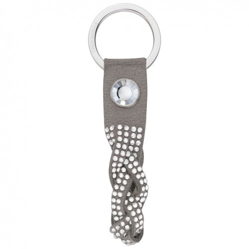 Swarovski Slake Gray key ring in grey with crystals 5054340