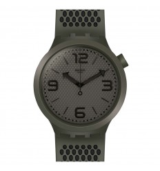 Swatch watch Big Bold BBBUBBLES black and Khaki color SO27M100