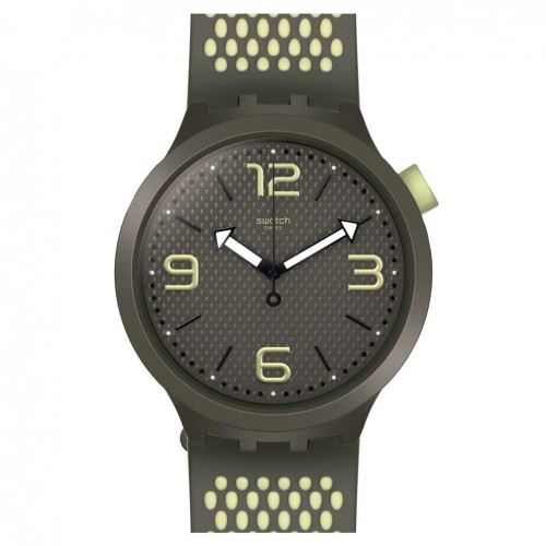 Swatch watch Big Bold BBBLANCO black and green lime SO27M102