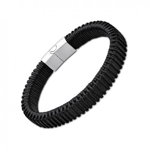 Lotus Style urban men bracelet in black leather LS2054-2/1