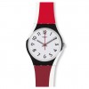 Swatch watch Original Gent REDTWIST GW208 red white black color