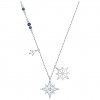 Symbolic Star Swarovski pendant white rhodium plating 5511404