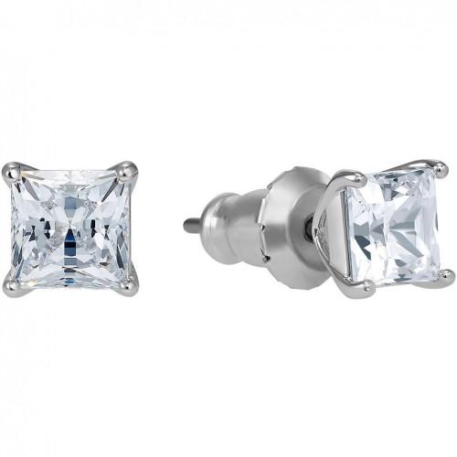 Attract Swarovski earrings white crystals rhodium plating 5509936