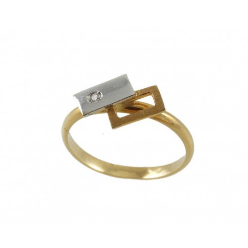 Anillo Comunión Oro amarillo y oro blanco 227BR COB AN