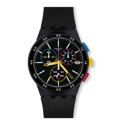 Reloj Swatch Originals Chrono Plastic BLACK-ONE Negro 42 mm SUSB416