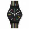 Reloj Swatch New Gent NUIT d'ETE Negro rayas colores SUOB729