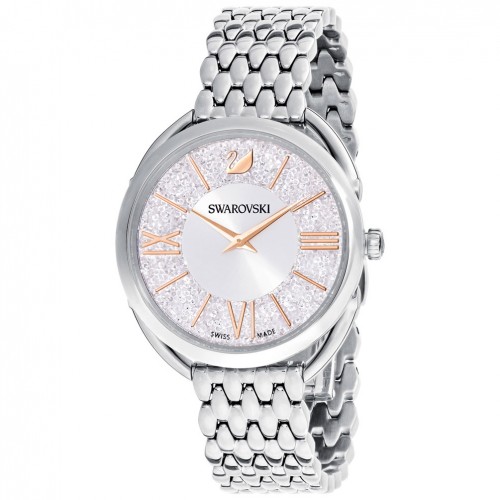 Reloj Swarovski Crystalline Glam Blanco plateado correa metal 5455108