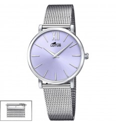 Lotus Trendy Women's watch Purple dial Steel and leather strap 18731/3